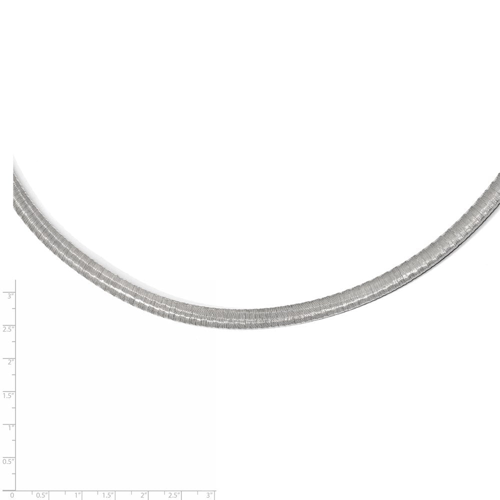 Sterling Silver Rhodium-Plated With Ext. Chain Necklace