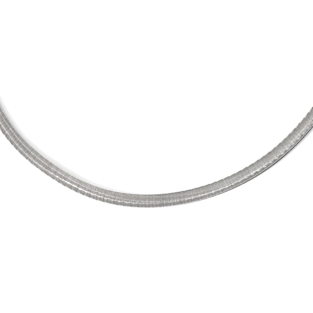 Sterling Silver Rhodium-Plated With Ext. Chain Necklace