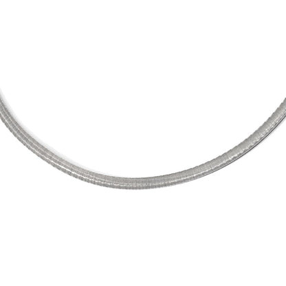 Sterling Silver Rhodium-Plated With Ext. Chain Necklace