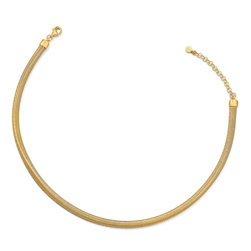 Sterling Silver Gold-Tone With 2In Ext. Necklace