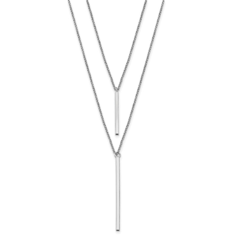 Sterling Silver Two Strand W/2In Ext. Necklace