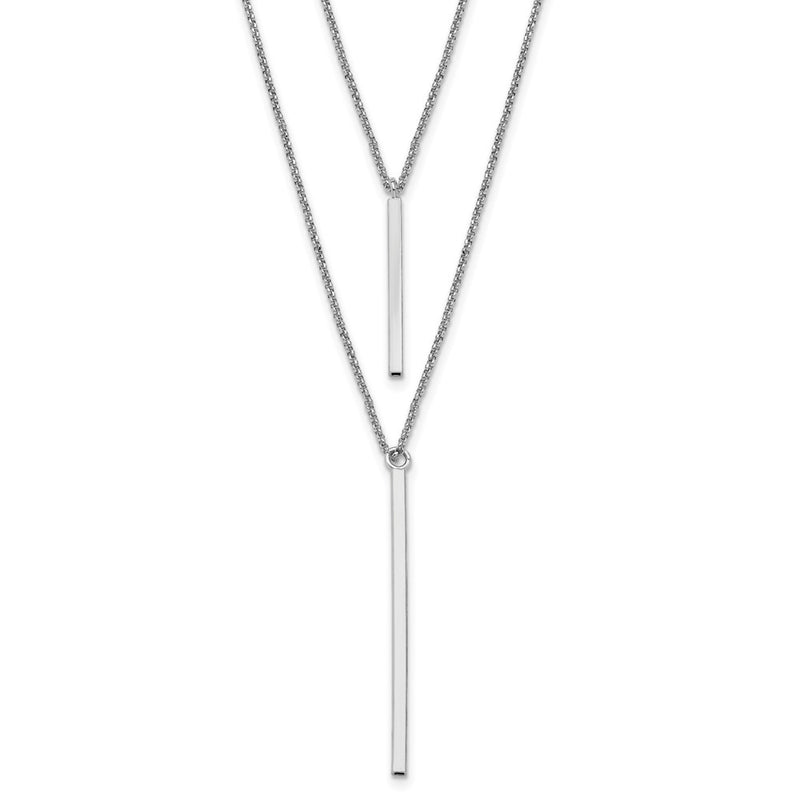 Sterling Silver Two Strand W/2In Ext. Necklace