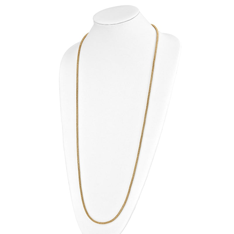 40.00 Inch Sterling Silver Gold-Plated D/C Toggle Bracelet/Necklace