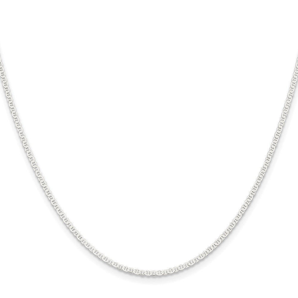 20 Inch Sterling Silver 1.85mm Flat Anchor Chain Necklace