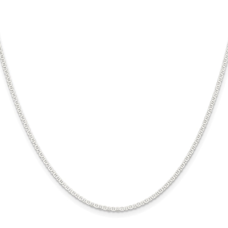 20 Inch Sterling Silver 1.85mm Flat Anchor Chain Necklace