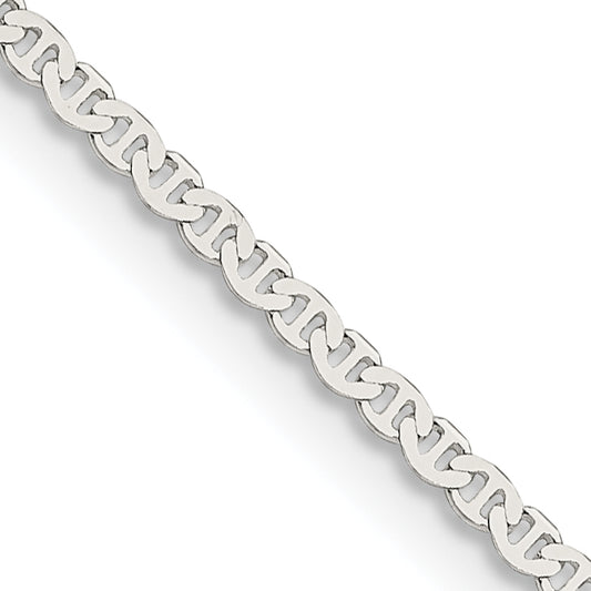 22 Inch Sterling Silver 1.85mm Flat Anchor Chain