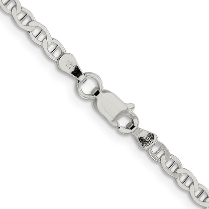 20 Inch Sterling Silver 3.1mm Flat Anchor Chain Necklace