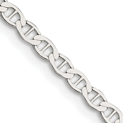 22 Inch Sterling Silver 3.1mm Flat Anchor Chain