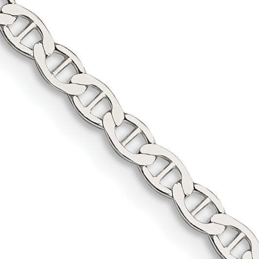 18 Inch Sterling Silver 3.1mm Flat Anchor Chain