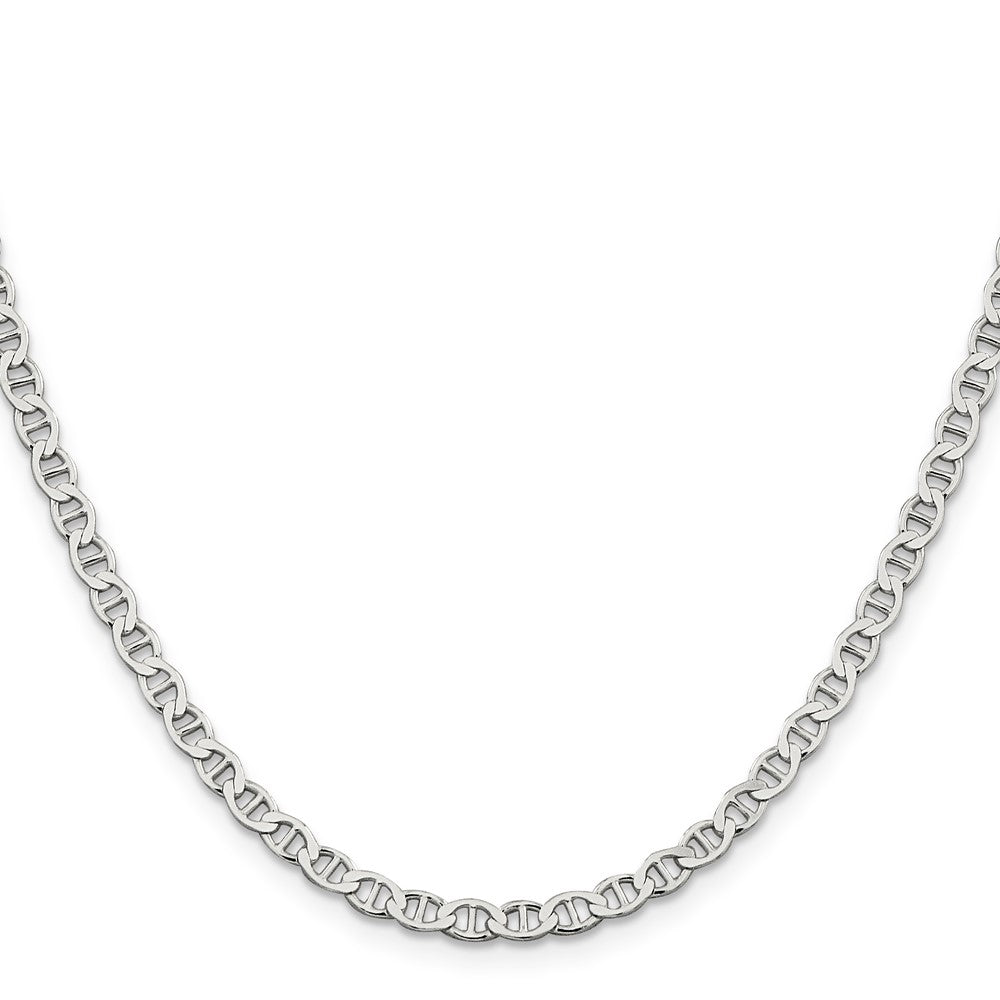 Sterling Silver 4mm Flat Anchor Chain Necklace