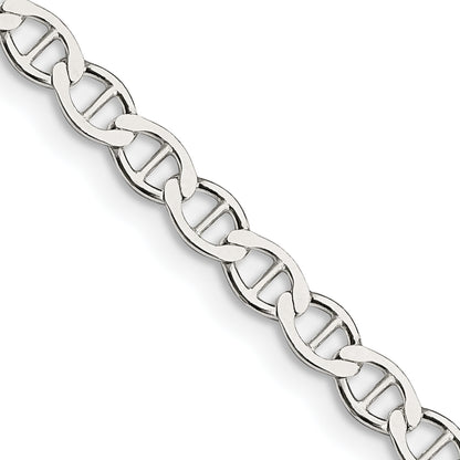 20 Inch Sterling Silver 4mm Flat Anchor Chain