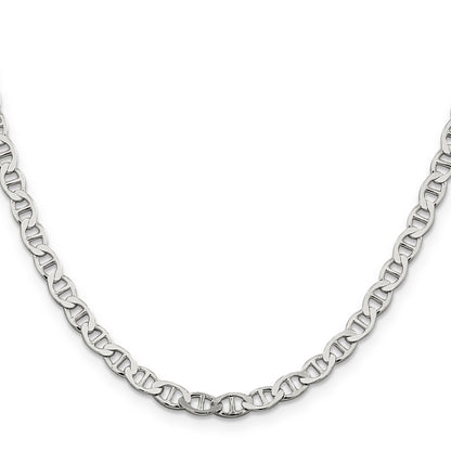 20 Inch Sterling Silver 4.75mm Flat Anchor Chain