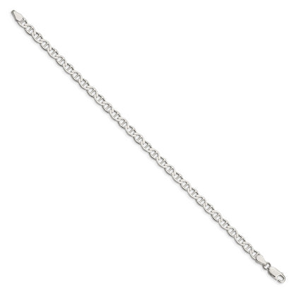 7 Inch Sterling Silver 4.75mm Flat Anchor Chain