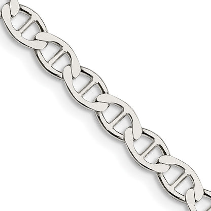 Sterling Silver 4.75mm Flat Anchor Chain Necklace