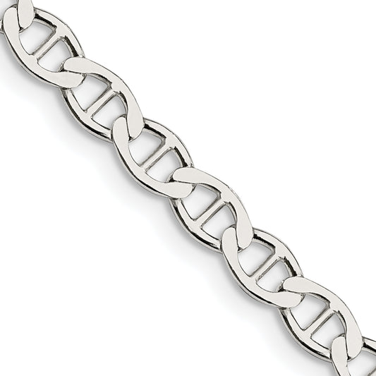 22 Inch Sterling Silver 4.75mm Flat Anchor Chain