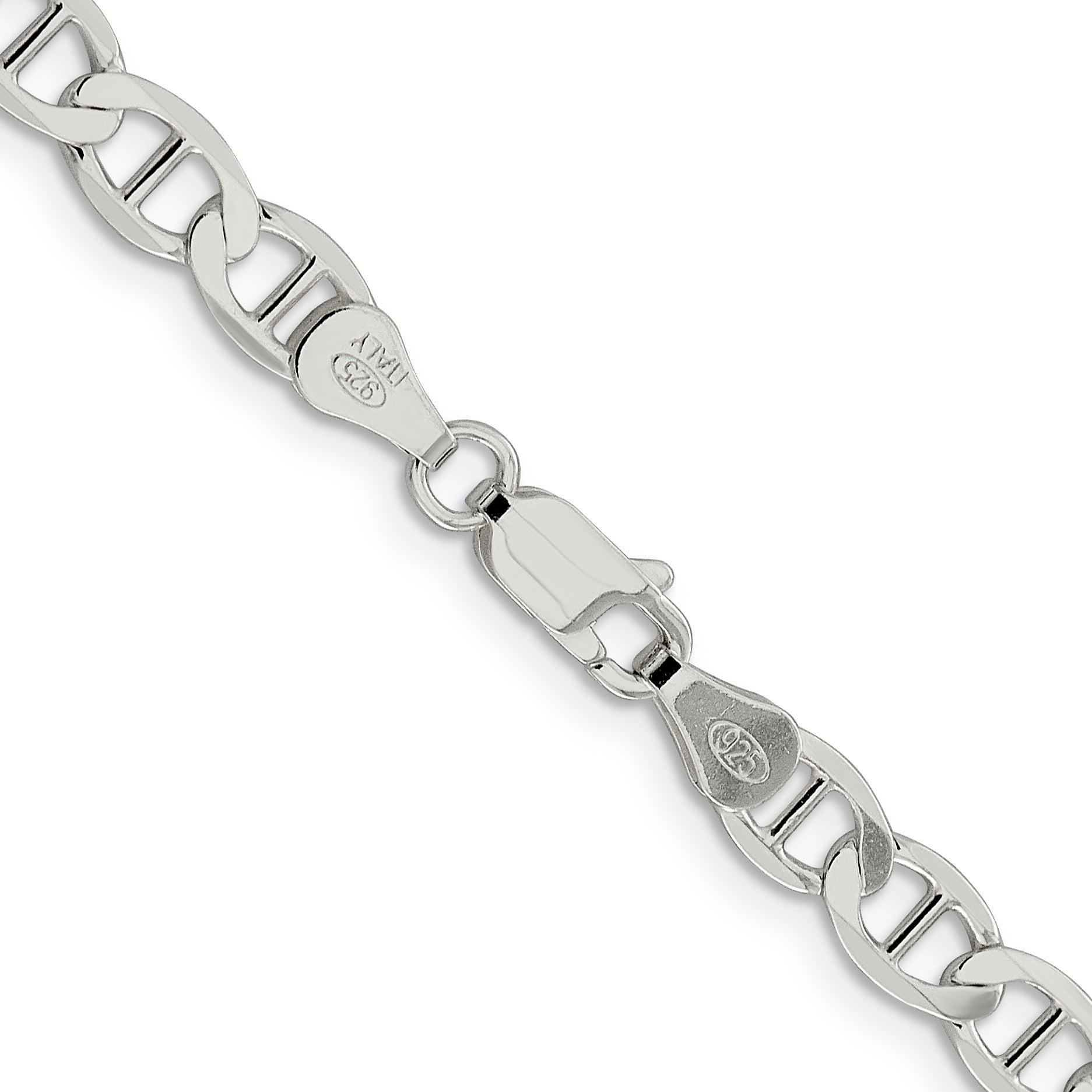 24 Inch Sterling Silver 5.7mm Flat Anchor Chain