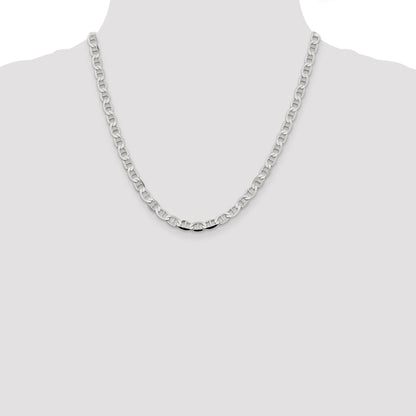 20 Inch Sterling Silver 5.7mm Flat Anchor Chain