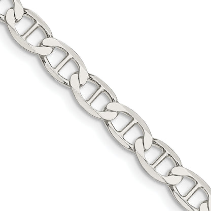 24 Inch Sterling Silver 5.7mm Flat Anchor Chain