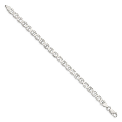 9 Inch Sterling Silver 7.1mm Flat Anchor Chain
