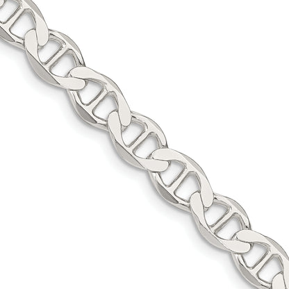 24 Inch Sterling Silver 7.1mm Flat Anchor Chain