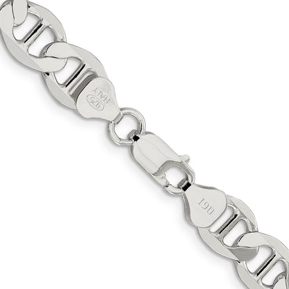 20 Inch Sterling Silver 8.9mm Flat Anchor Chain