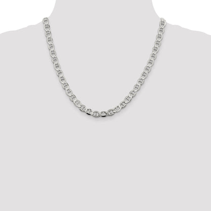 20 Inch Sterling Silver 8.9mm Flat Anchor Chain