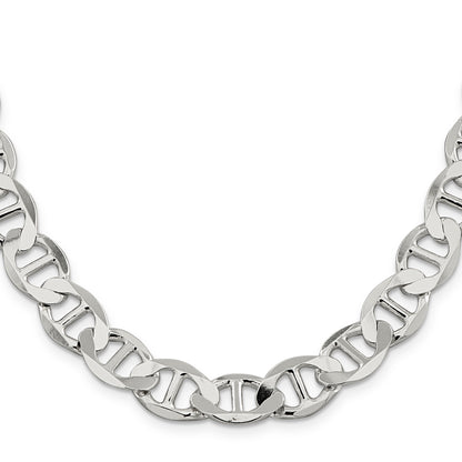 24 Inch Sterling Silver 12.3mm Flat Anchor Chain