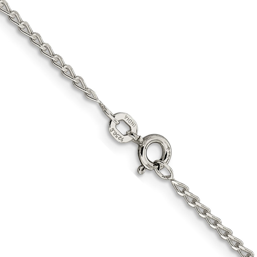 24 Inch Sterling Silver 1.5mm Open Elongated Link Chain Necklace