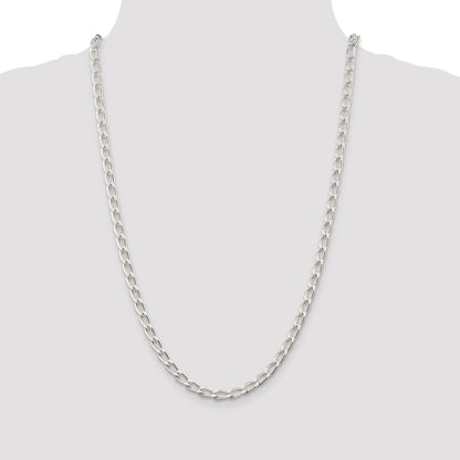 16 Inch Sterling Silver 5.1mm Open Link Chain