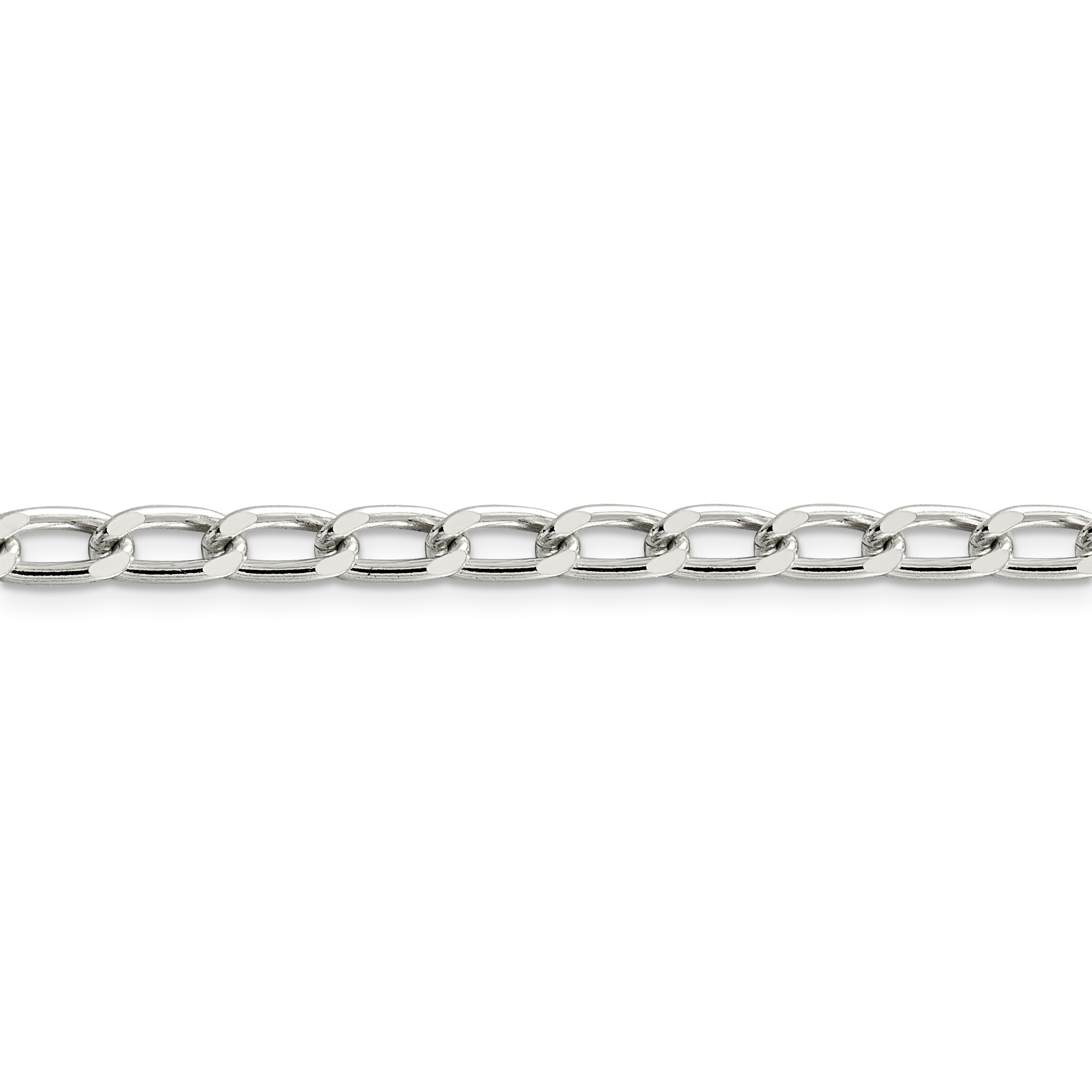 16 Inch Sterling Silver 5.1mm Open Link Chain
