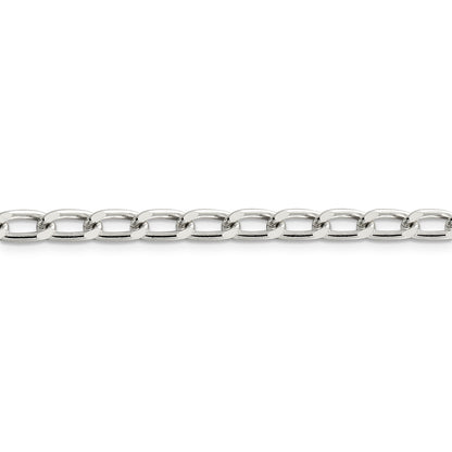 16 Inch Sterling Silver 5.1mm Open Link Chain