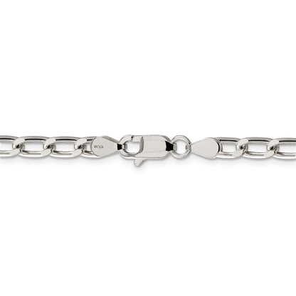 20 Inch Sterling Silver 5.1mm Open Link Chain