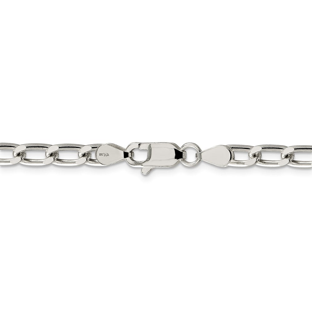 20 Inch Sterling Silver 5.1mm Open Link Chain Necklace