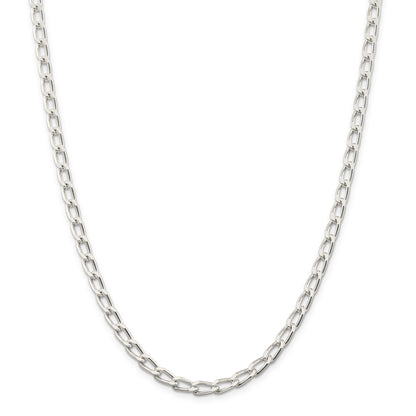 16 Inch Sterling Silver 5.1mm Open Link Chain