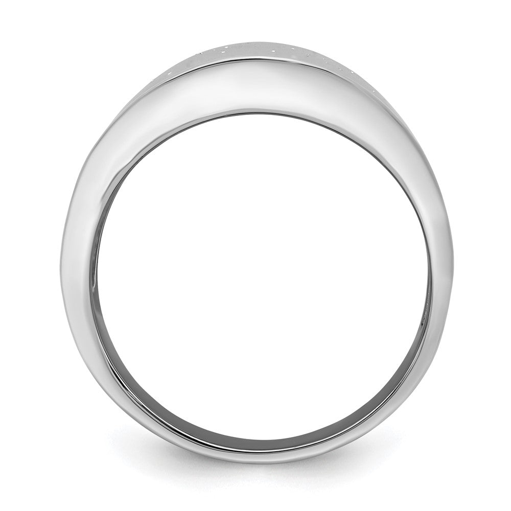 Sterling Silver Rhodium Plated Radiant Essence Ring
