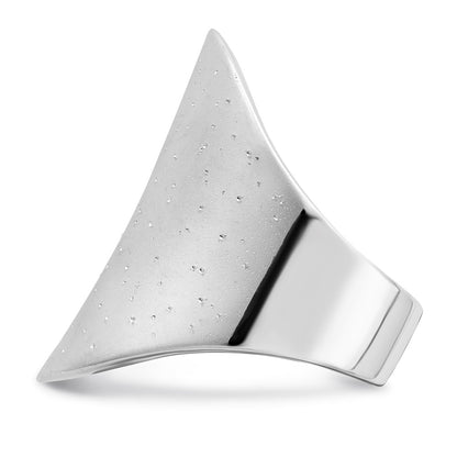 Sterling Silver Rhodium Plated Radiant Essence Ring