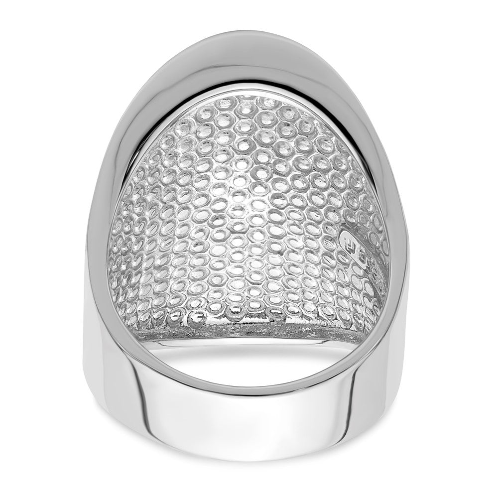 Sterling Silver Rhodium Plated Radiant Essence Ring