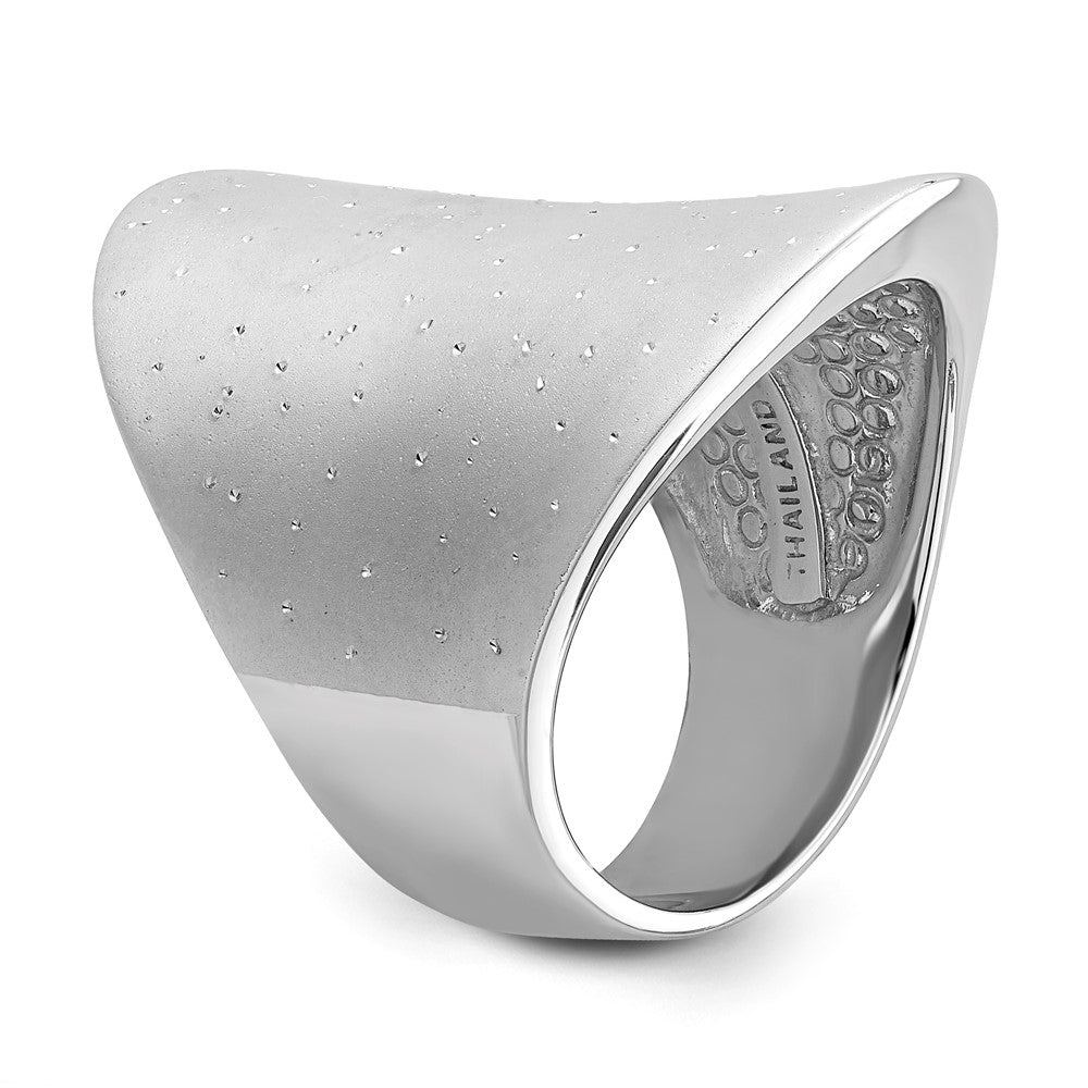 Sterling Silver Rhodium Plated Radiant Essence Ring