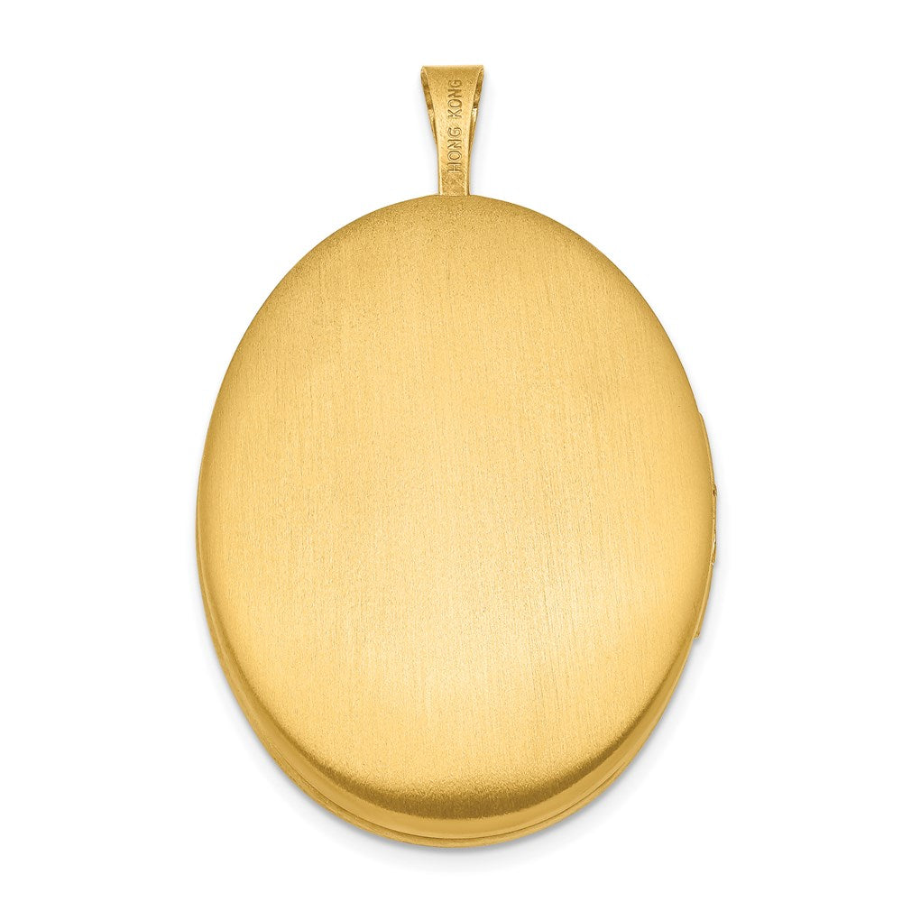 Gold Filled 14/20 1/20 26mm Floral Oval Locket