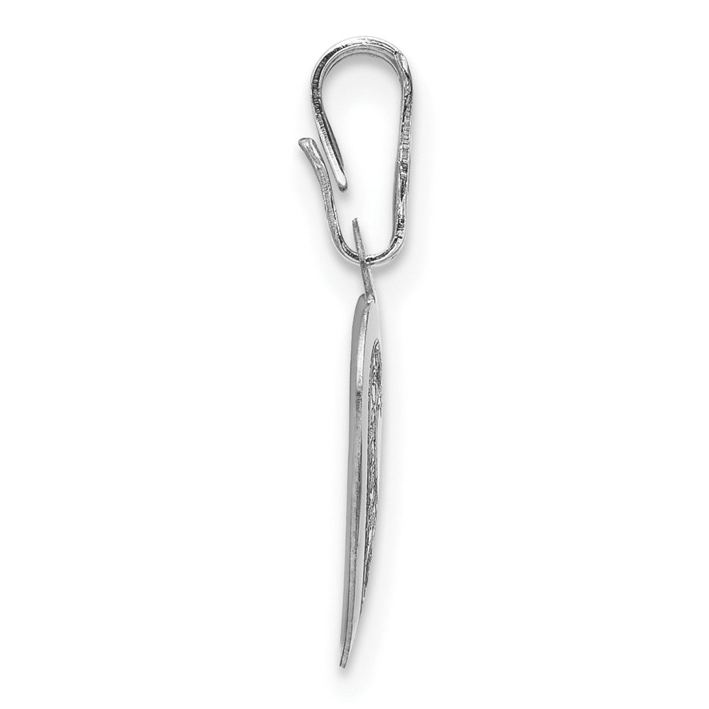 Sterling Silver Rhodium Plated Heart 20mm and 12mm Locket/pendant Set
