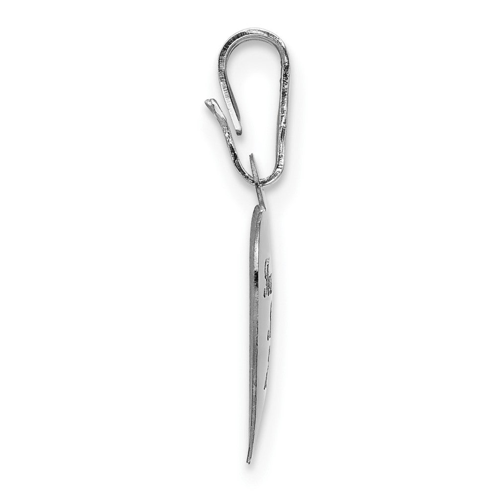 Sterling Silver Rhodium Plated Forever 20mm/12mm Locket/pendant Set