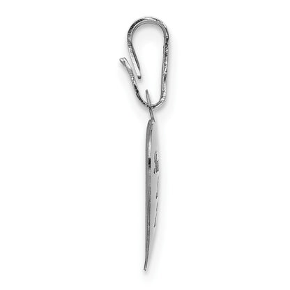 Sterling Silver Rhodium Plated Forever 20mm/12mm Locket/pendant Set
