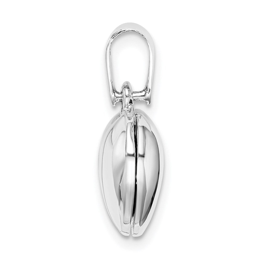 Sterling Silver Cz Heart Locket
