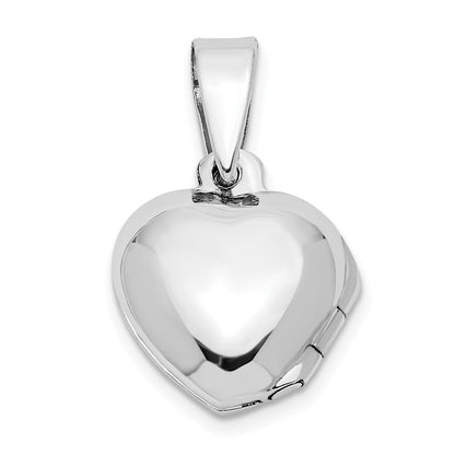 Sterling Silver Cz Heart Locket