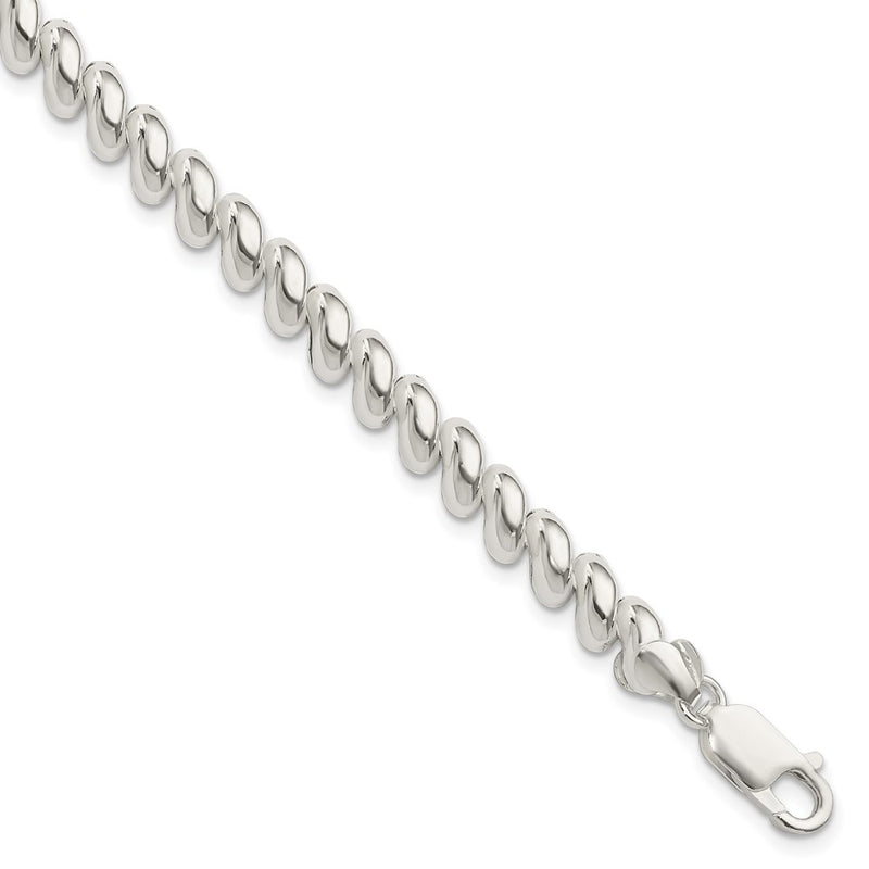 7.5 Inch Sterling Silver 7mm San Marco Bracelet