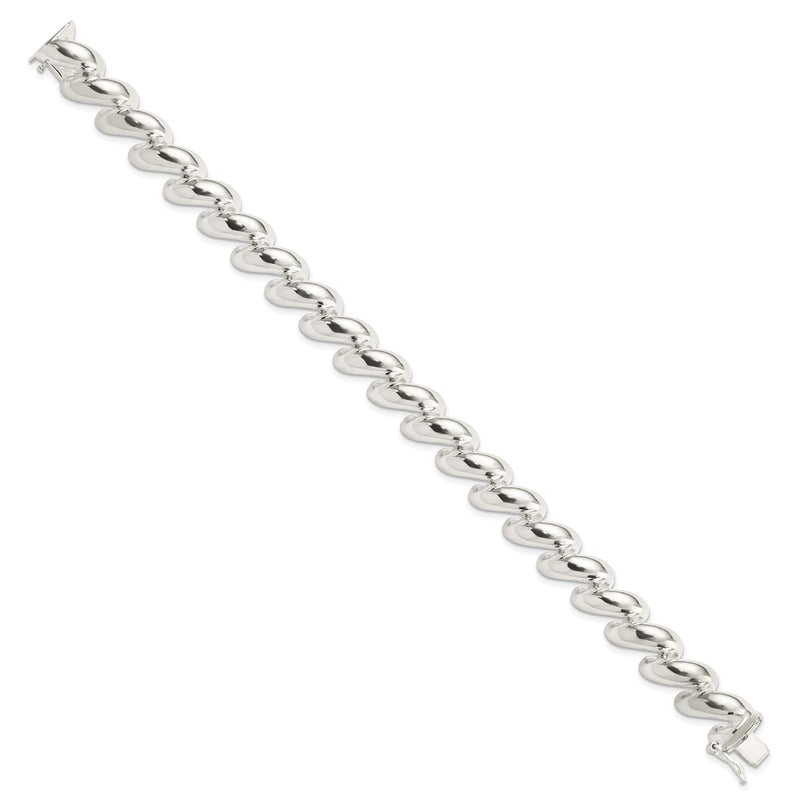7 Inch Sterling Silver 12mm San Marco Bracelet