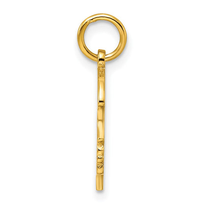 Ss/Gold Plated Sterling Silver Gp Engraveable Girl Polished Disc Charm