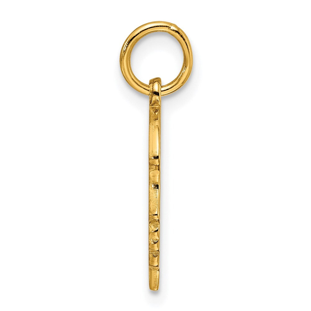 Ss/Gold Plated Sterling Silver Gp Engraveable Girl Polished Disc Charm
