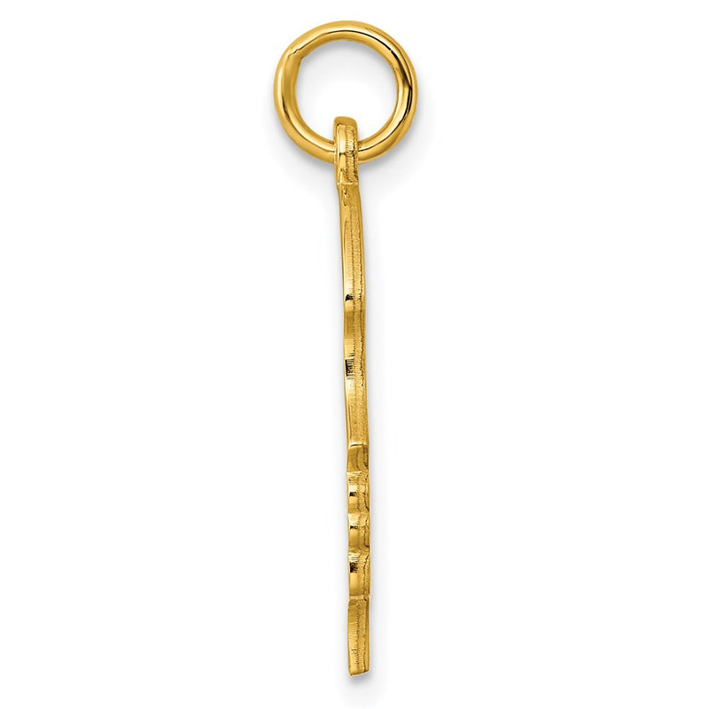 Ss/Gold Plated Sterling Silver Gp Engraveable Girl Polished Disc Charm