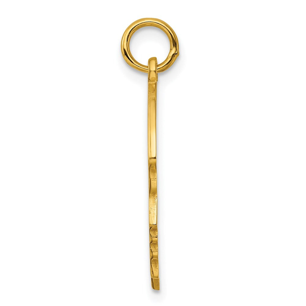 Ss/Gold Plated Sterling Silver Gp Engraveable Boy Polished Disc Charm